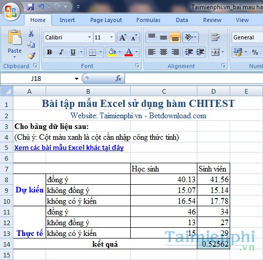 Bai mau ham CHITEST
