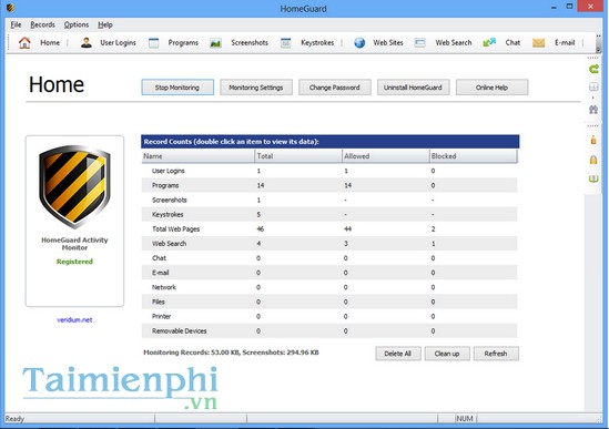 HomeGuard Activity Monitor