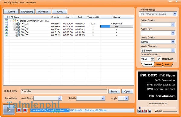 iDVDrip DVD to Audio Converter