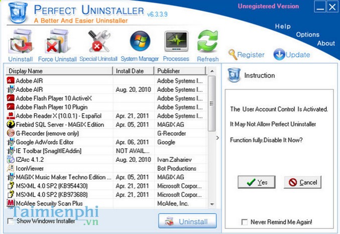 Perfect Uninstaller