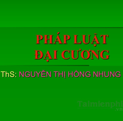 giao trinh phap luat dai cuong