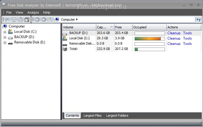 Free Disk Usage Analyzer