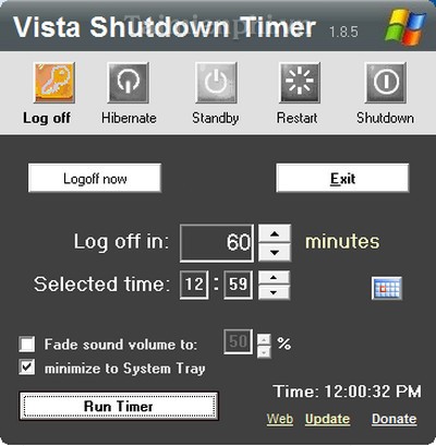 Vista Shutdown Timer
