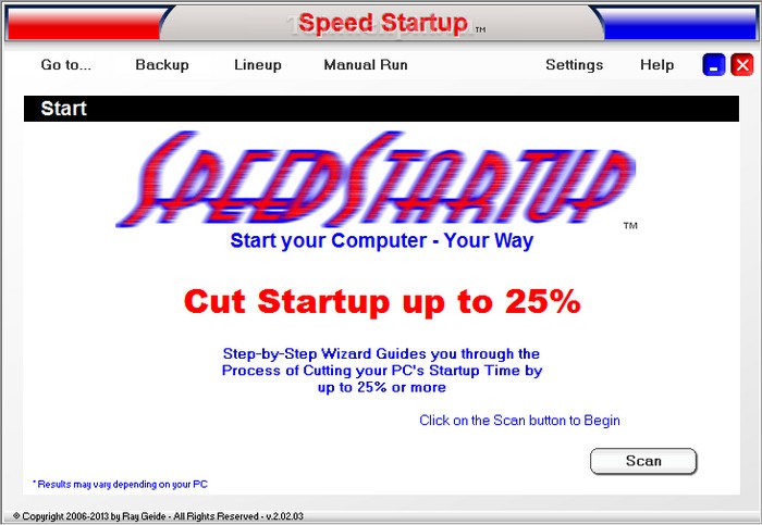 Speed Startup