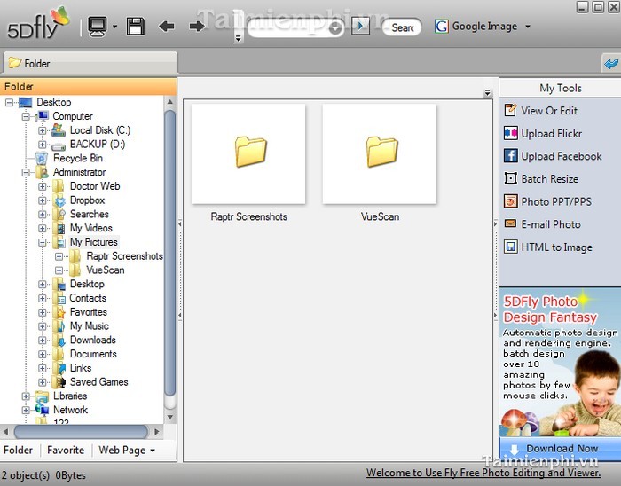 Fly Free Photo Editing Viewer