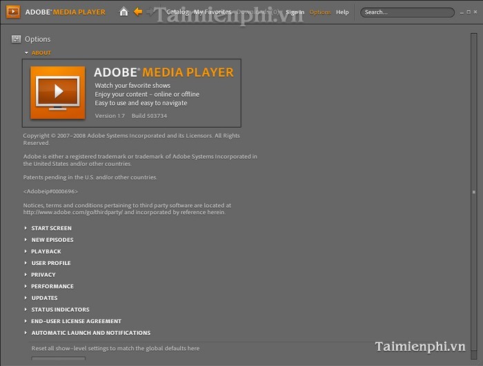 Adobe Media Player