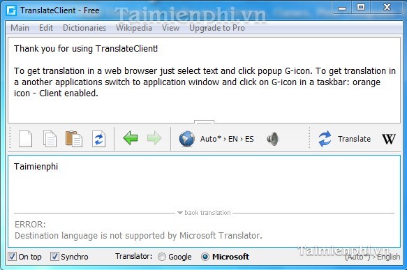 Google Translate Client
