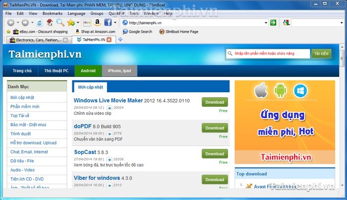 SlimBoat Web Browser