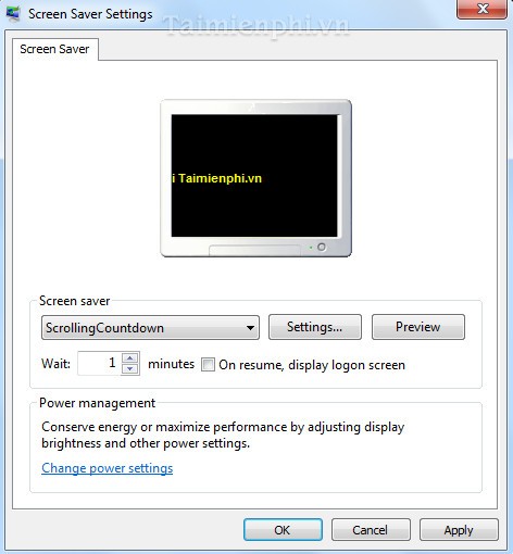 Scrolling Countdown ScreenSaver