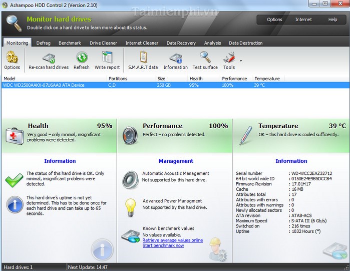 Ashampoo HDD Control