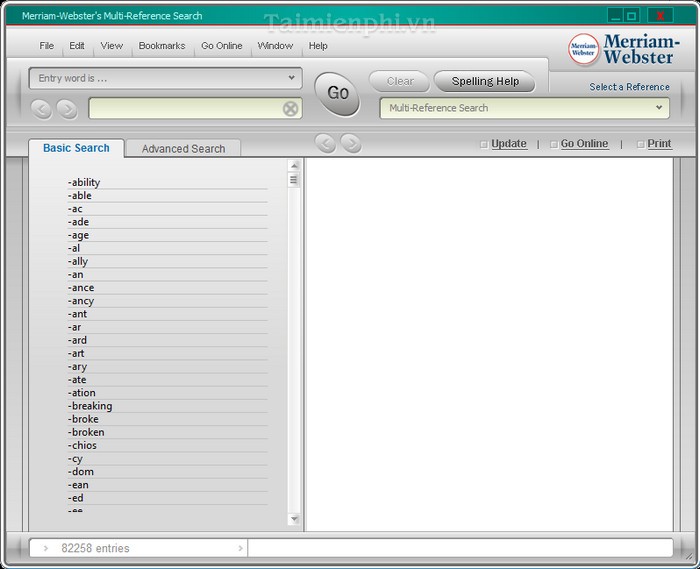 The Merriam Webster Dictionary and Thesaurus