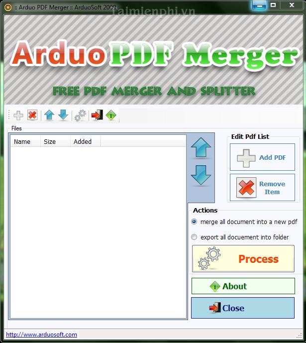 Arduo PDF Merger