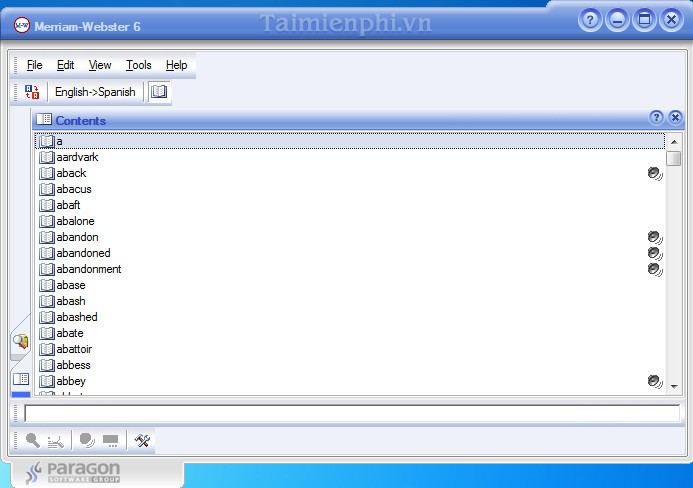 Merriam Webster English Spanish Dictionary