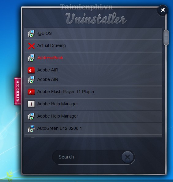 Ticno Uninstaller