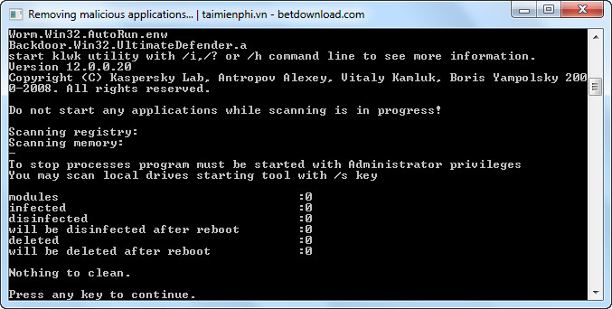 Kaspersky Free Cleaner