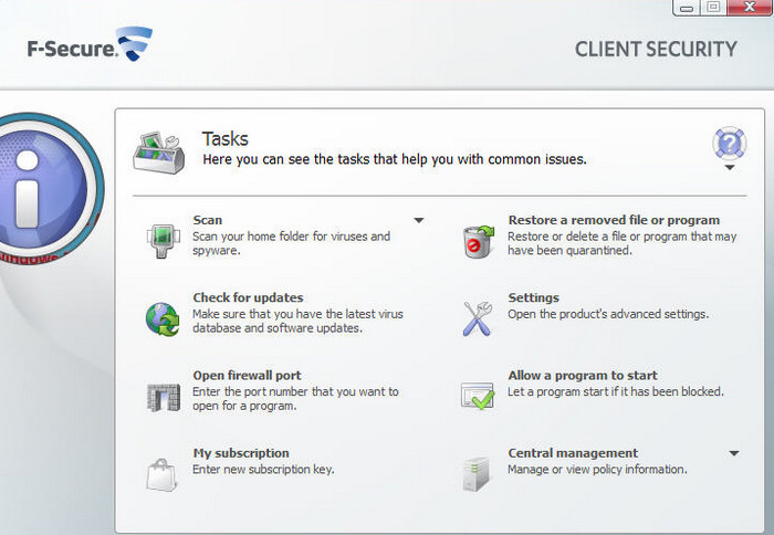 F Secure Client Security