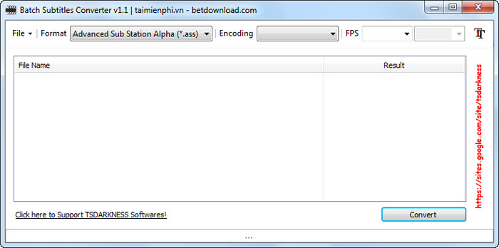 Batch Subtitles Converter