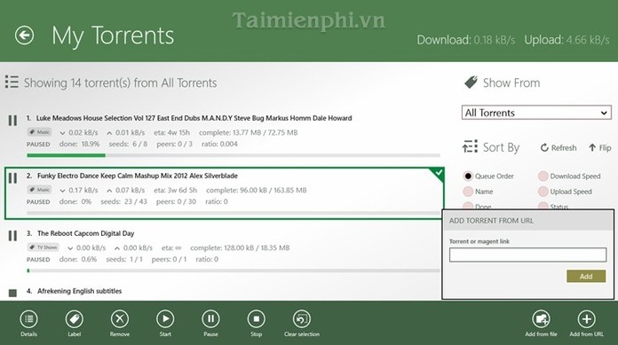 uTorrent Client for Windows 8