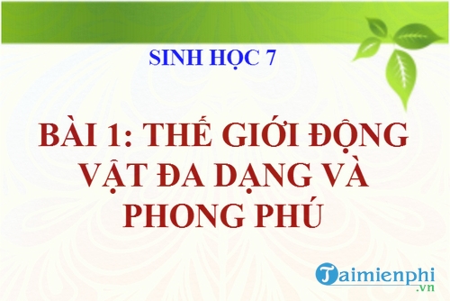 bai giang sinh hoc 7 bai 1