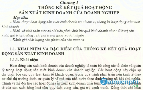 bai giang thong ke doanh nghiep