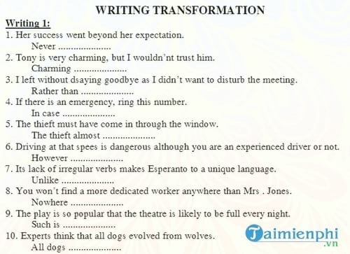 bo suu tap nhung bai viet lai cau tieng anh hay va kho