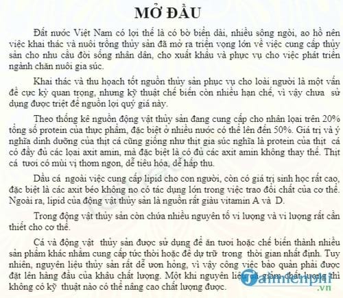 cong nghe che bien thuy hai san