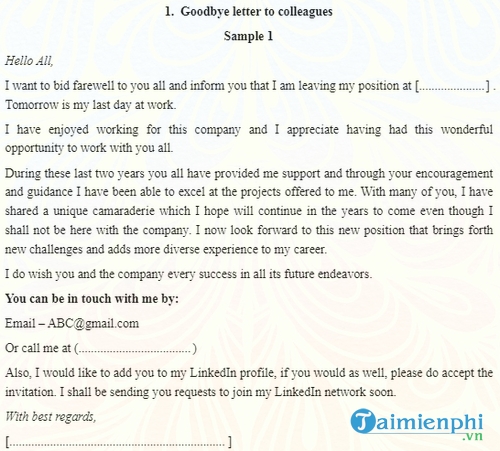 don xin nghi viec bang tieng anh letter of resignation