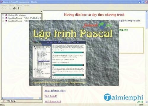 em hoc lap trinh pascal