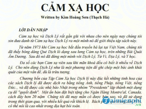 giao trinh cam xa hoc