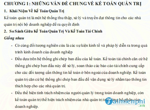 giao trinh ke toan quan tri