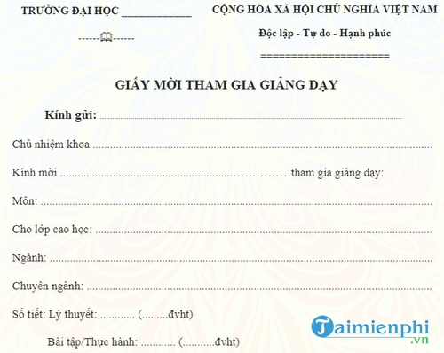 giay moi tham gia giang day