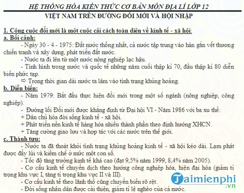 he thong hoa kien thuc co ban mon dia ly