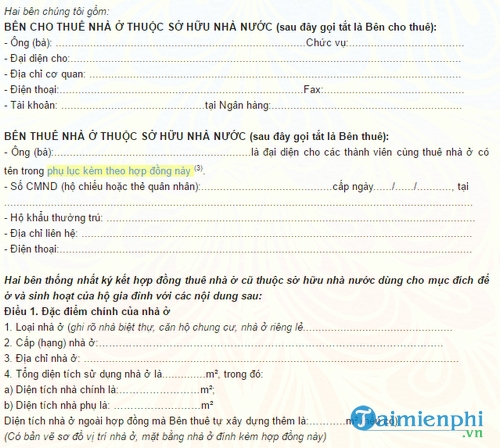 hop dong thue nha thuoc so huu nha nuoc