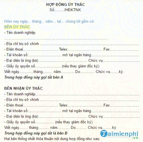 hop dong uy thac