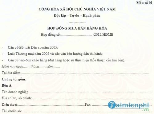 mau hop dong mua ban