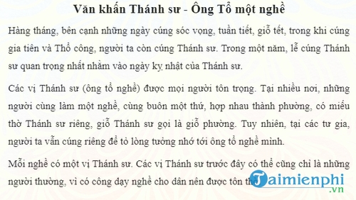 van khan thanh su ong to mot nghe