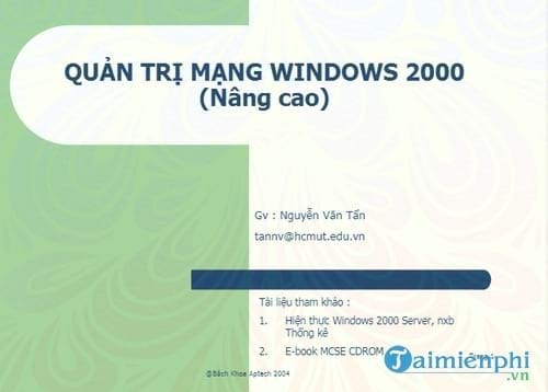giao trinh quan tri mang windows nang cao