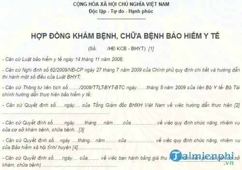 hop dong kham benh chua benh bhyt