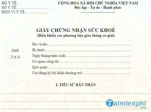 mau giay chung nhan suc khoe