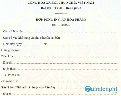 mau hop dong in an