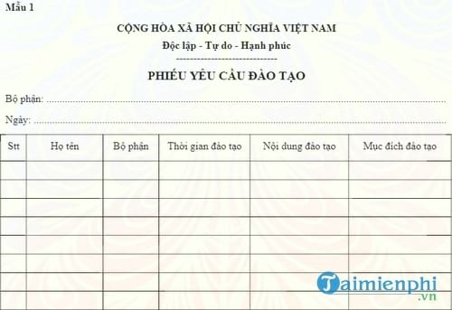 mau phieu yeu cau dao tao