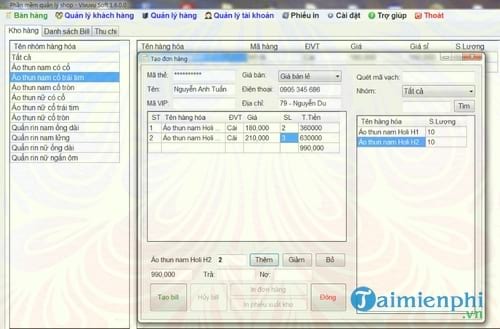 phan mem quan ly ban hang quan ly shop va quan ly cua hang vivuvu soft