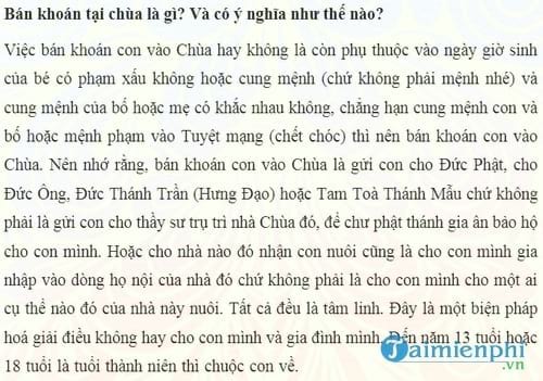 van khan ban khoan tai chua