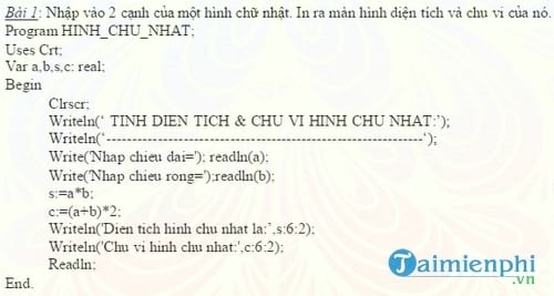 bai tap pascal co loi giai