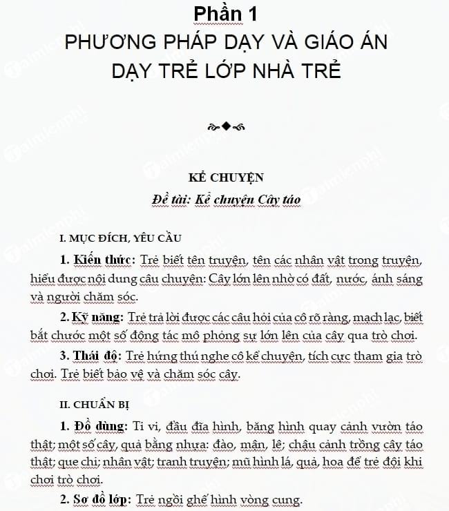 giao an mam non tron bo