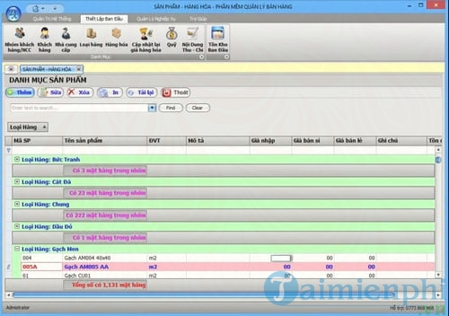 phan mem quan ly ban hang vat lieu xay dung mekongsoft