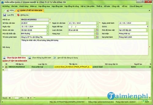phan mem quan ly ho so dms dong tay