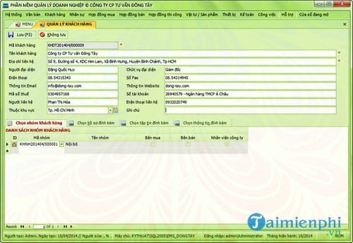 phan mem quan ly khach hang cms dong tay