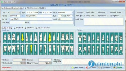 phan mem quan ly nha khoa hvl dental