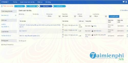 phan mem quan ly tai lieu iso vtranet